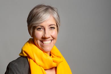 A portrait of Daisy Cooper MP