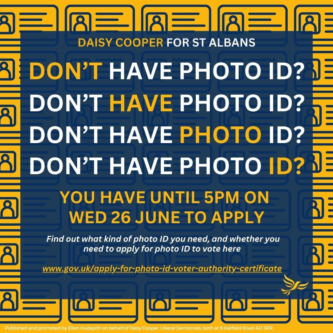Apply for photo ID - Daisy Cooper